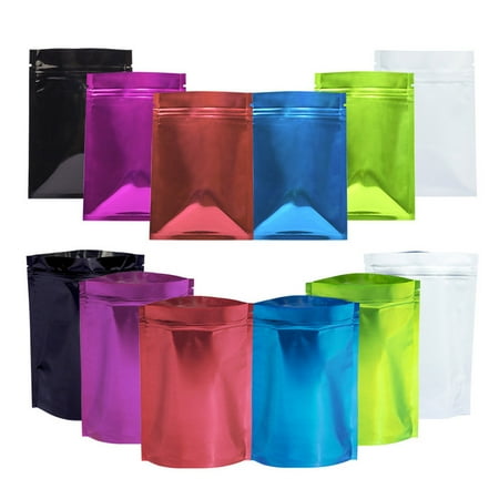 Travelwant 100Pcs 7x10cm Aluminum Foil Waterproof Resealable Pouch Seal Packaging Bags