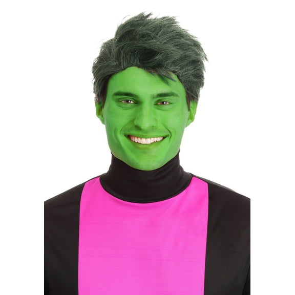 Green Shapeshifting Superhero Wig Men's