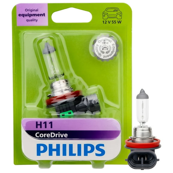 Philips CoreDrive H11 Halogen Headlight Bulb, 1 Pack, Fits Select Vehicles