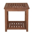 thumbnail image 3 of Patio Side Table, Outdoor Wood Side Table, Weather Resistant Square Side Table for Garden, Deck, Balcony, Backyard, 17.72" x 17.72", JA1928, 3 of 9