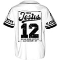 thumbnail image 2 of Lotusprinthandmade Personalized Name Normal Isn't Coming Back but Jesus is Cross Christian Unisex Baseball Jersey XS-5XL Multicolor, 2 of 5
