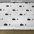 thumbnail image 6 of Ambesonne Whale Place Mats Set of 4, Fins Maritime, Standard Size, Dark Green White, 6 of 6