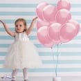 thumbnail image 7 of PMU 12 Inch Round Pearl Pink Latex Balloon Pkg/25, 7 of 7