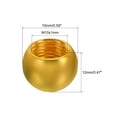 thumbnail image 2 of Uxcell 15mm Lamp Decoration for Lamp Harp Top Lampshade Holder M10 Lamp Finial Cap Knob Electrophoresis Gold 6 Pack, 2 of 5