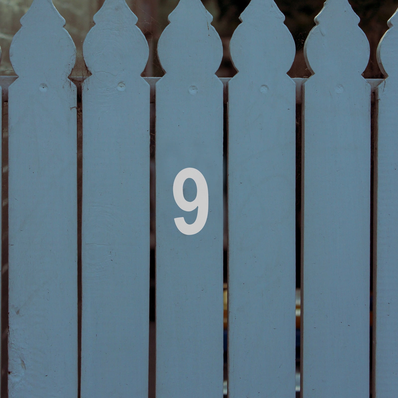 5 Pieces External Mailbox Number Posts Address Numbers for outside White