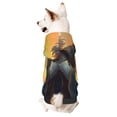 thumbnail image 1 of Balery Sunset Meditating Bichon Frise Sudadera con Capucha para Perros Pequeños – Ropa para Mascotas, Disfraz para Perros y Gatos, Ideal para Fiestas y Cosplay-Large, 1 of 7