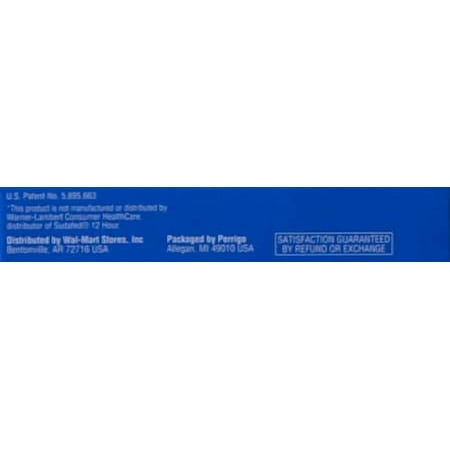 Equate: 12 Hour Non-Drowsy Long-Acting Caplets Nasal Decongestant, 24 ct