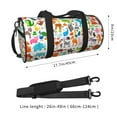 thumbnail image 4 of Fotbe Animals Pattern Foldable Sports Gym Bag with Wet Dry Pocket, Ultralight Travel Bag, Large Capacity Duffel Bag, Splash Proof Carry on Bag, Overnight Bag, Weekender Bag, 4 of 8