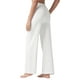 thumbnail image 3 of Pantalones de yoga Willit, vestido de pierna ancha con bolsillos de trabajo, color blanco, talla L, para mujer, 3 of 7