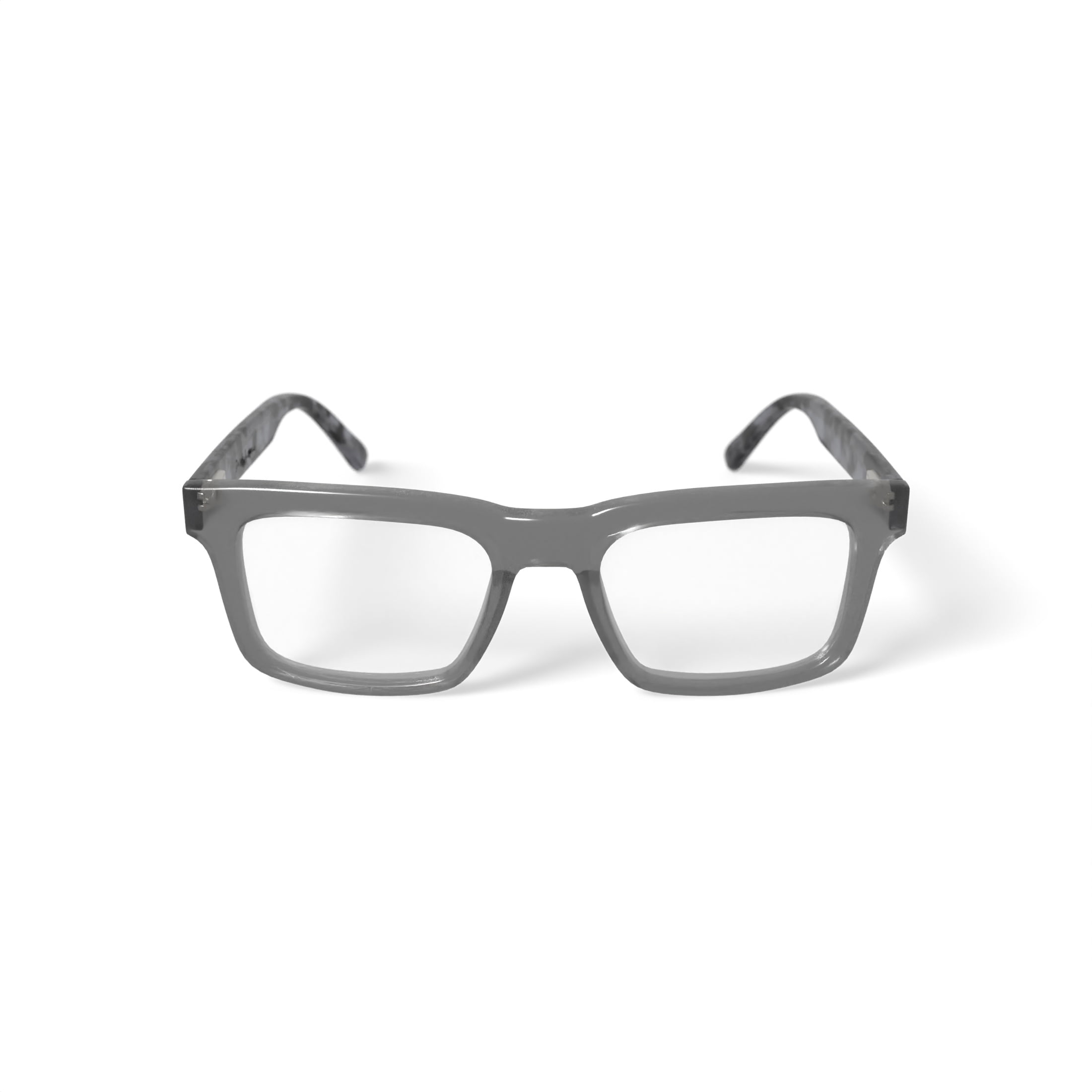 Randy Jackson Men's RJ1936 Square Prescription Eyeglasses with Case, Gray