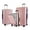 Pink-3pcs, variant on Front Open Carry On Luggage Laptop Compartment 100%PC TSA Lock Spinner Wheels 20" Lightweight Hardside Suitcase