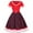 Red, variant on Women Dresses 1950s Vintage Polka Dot Evening Dress V Neck Short Sleeves Wedding Cocktail A Line Midi Party Dress Gown