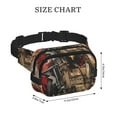 thumbnail image 4 of Honeii Bald Eagle Soldier Print Square Double Layer Waist Bag,Waist Belt Bag Fashion Fanny Women and Men,For Travel Running Hiking Walking, 4 of 9