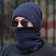 thumbnail image 1 of Gorro de invierno para hombre, cálido gorro de punto, moda coreana, gorro de algodón para jóvenes, protección para los oídos a prueba de frío, gorro de lana con forro polar para hombre, 1 of 5