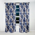 thumbnail image 4 of Designart "Blue & White Victorian Blooms III" Floral Blackout Curtain Single Panel, 4 of 4