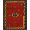 thumbnail image 1 of Ahgly Company Machine Washable Indoor Rectangle Abstract Red Area Rugs, 6' x 9', 1 of 7