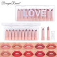 thumbnail image 2 of Estuche de regalo con 10 mini labiales en tonos de piel, muestra pequeña mate, set de labiales faciales en bruma, 2 of 4