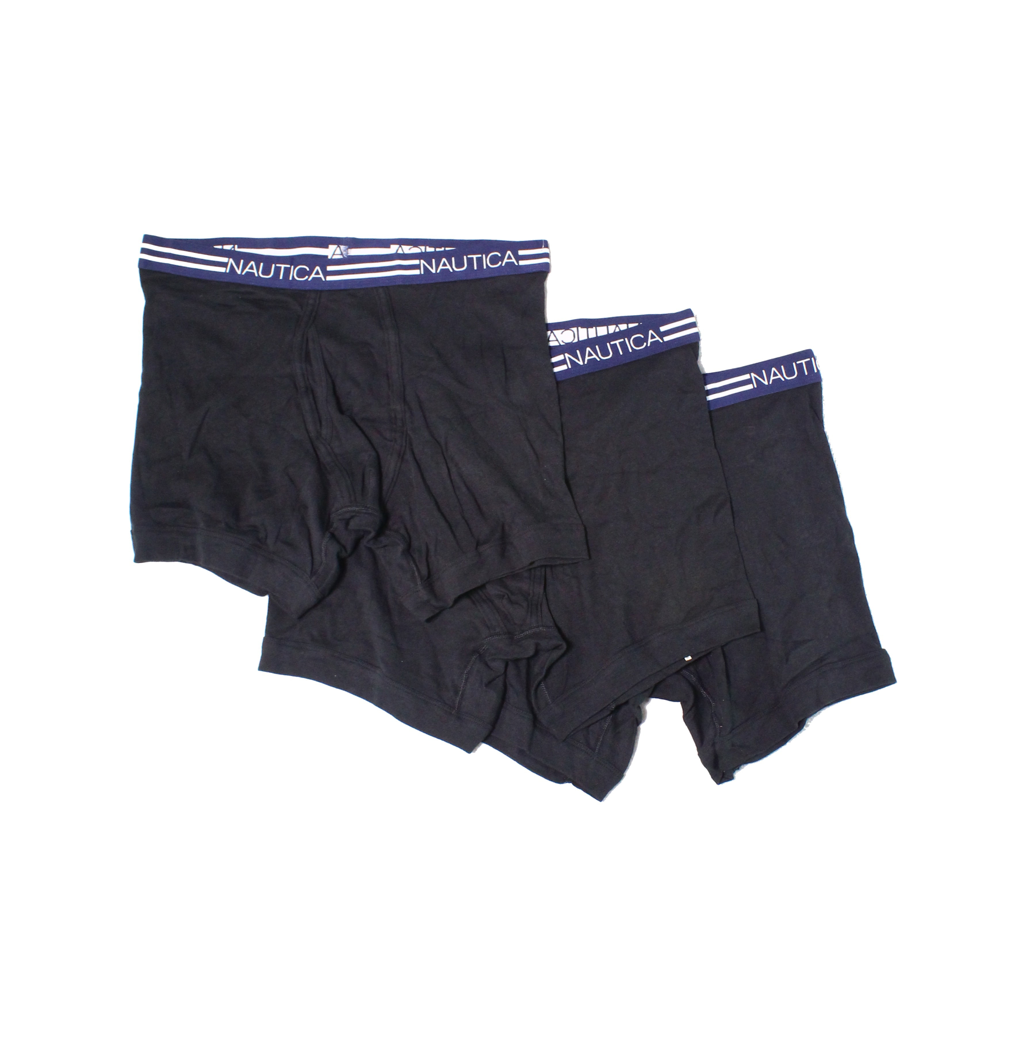 Nautica Underwear - Mens Underwear Large Logo 3-Pack Boxer Brief L ...