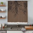 thumbnail image 5 of Coffee Brown Black Branches Sheer Curtains 72 Inches Long, Botanical Dead Tree Birds Light Filering Curtains, Breathable Simi Curtain Privacy Drapes for Living Room Bedroom Window Treatment, 5 of 8