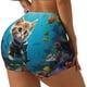 thumbnail image 1 of Fotbe Underwater Diving Cat Shorts Sin Costuras – Shorts Deportivos de Cintura Alta para Mujer, Elásticos para Gimnasio, Yoga, Running o Ciclismo-Small, 1 of 8