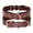 Brown, variant on Pet Artist Retro Studded Leather Dog Collar Heavy Duty for Medium Large Dogs Rottweiler Pitbull German Shepherd Adjustable