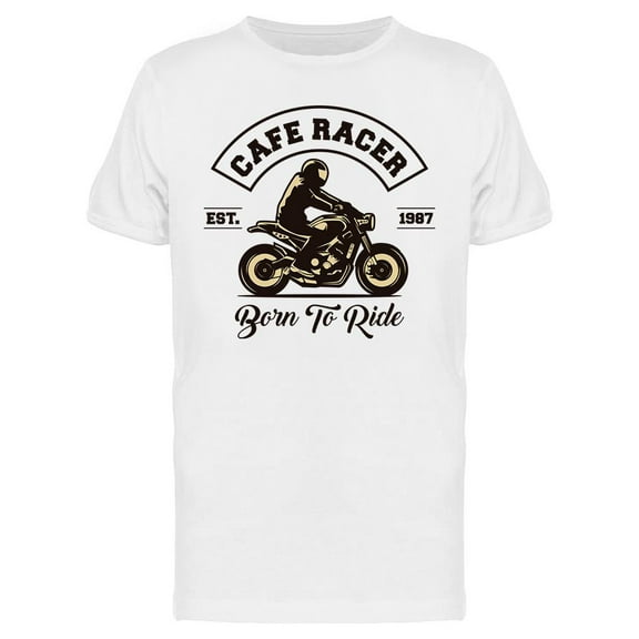 Cafe Racer   T-Shirt Men -Image by Shutterstock, Male Large