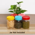 thumbnail image 6 of PP Mason Jar Lid Anti-slip Regular Mouth Mason Canning Jars Top Lid Food Storage 24 Pack Assorted Color, 6 of 7