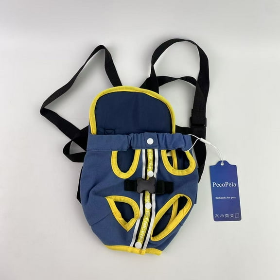 PecoPela Backpacks for pets, Carrier for Small Dogs Cats Sling Backpack Travel Bag, Pet Backpack Bag for Hiking Travel Camping Outdoor Hold Pets Up to 15 Lbs