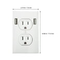 thumbnail image 2 of FONDOTIN 10Pcs White Vinyl Fake Electrical Outlet Stickers Realistic Power Socket Prank for Party Supplies, 2 of 8