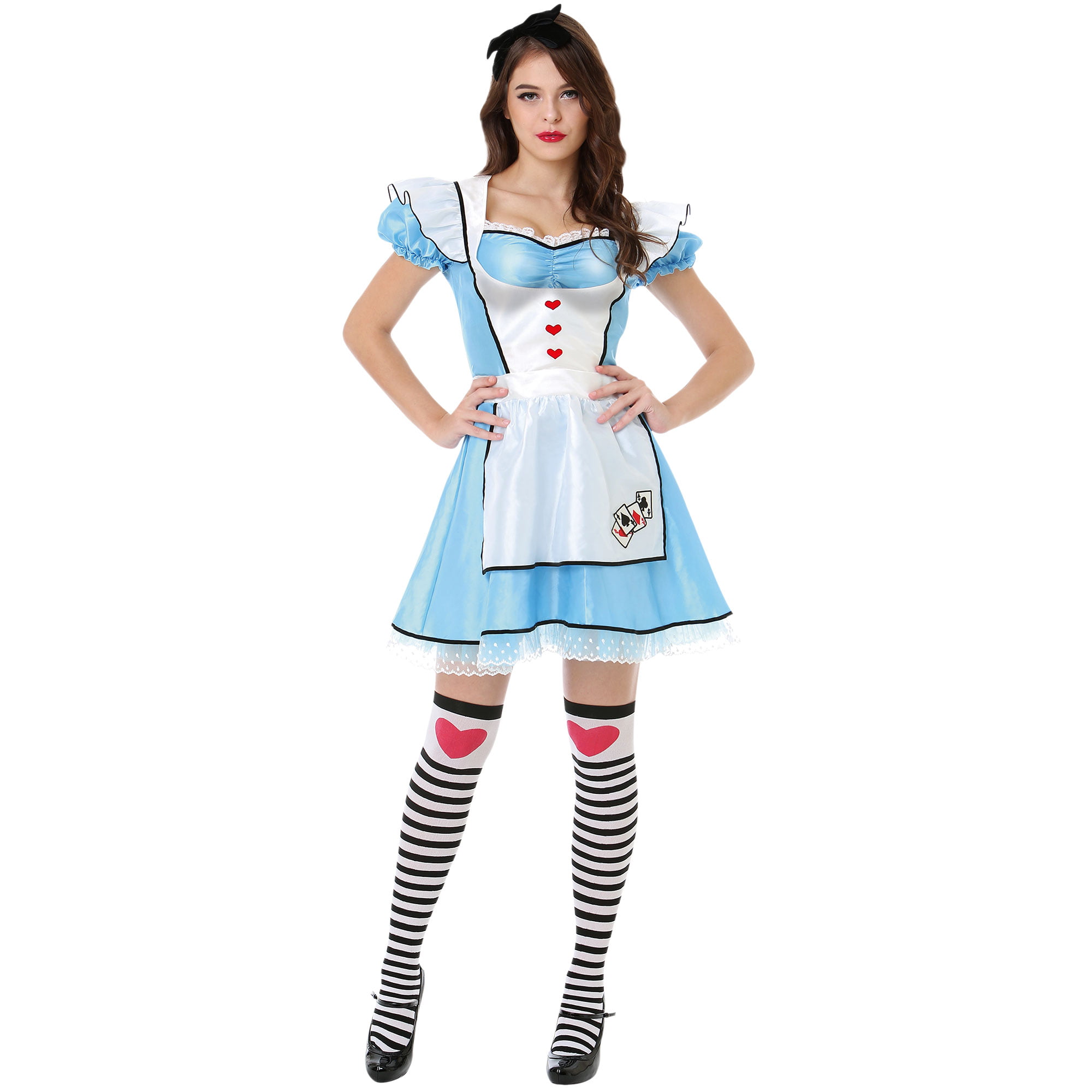 Hauntlook Wonderful Alice Women's Halloween Costume - Cute Wonderland ...