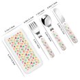 thumbnail image 2 of Salouo Turtle Flower Pattern 3 Pieces Toddler Utensils, Kids Silverware Set Stainless Steel Utensils for Kids Children Safe Spoons Forks & Knife Dishwasher Safe, 2 of 8