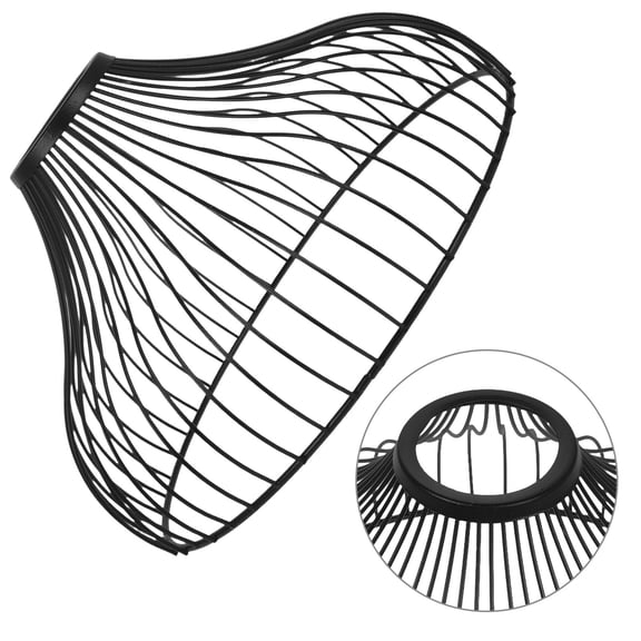 Raindrops Pendant Lampshade Metal Cage Lampshade Hanging Decorative Replacement Light Shade 1 Set