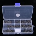 thumbnail image 1 of 80 Piezas De Anzuelos De Pesca Con Caja De Aparejos De Pesca Con Orificio, 8 Tamaños, Anzuelos De Acero Con Alto Contenido De Carbono Soledad Juego de gancho de manivela de pesca, 1 of 10