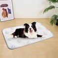 thumbnail image 5 of Aoznliie Cooling Mat for Dogs, Bandana Puppy Print Ice Silk Pet Cooling Mat for Summer, 18x24 inch Dog Cooling Pad for Indoor Floor, White, 5 of 9