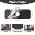 thumbnail image 2 of Logiee Monochrome Giraffe Expression Print Kitchen Sink Splash Guard Faucet Mat for Splash Guard Behind Faucet Drip Catcher for Kitchen,Bathroom,Sink Mat,Dish Drying Mat,Bathroom-15" X 5.5", 2 of 7
