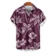 thumbnail image 4 of Blusa y camisa de manga corta con cuello vuelto para hombre, informal, a la moda, con estampado de bolsillo y botones, de poliéster., 4 of 5