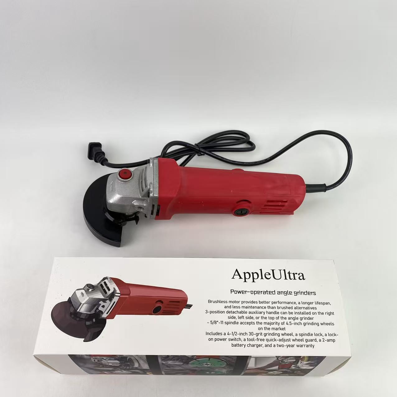 AppleUltra Power-operated angle grinders,Variable-Speed Angle Grinder with Paddle Switch