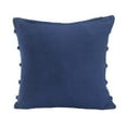 thumbnail image 4 of Laddha Home Designs Loomed Over Tufted Striped Shag Throw Pillow - 20" - Navy Blue - Set of 4, 4 of 7