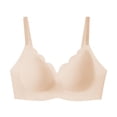 thumbnail image 4 of Wavy Wireless V Neck Bras For Women No Underwire Padded Bralettes Adjustable Straps Bra With Bra Extender, 4 of 4