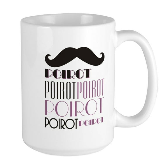 CafePress - Large Moustache Mug - 15 oz Ceramic Large Mug