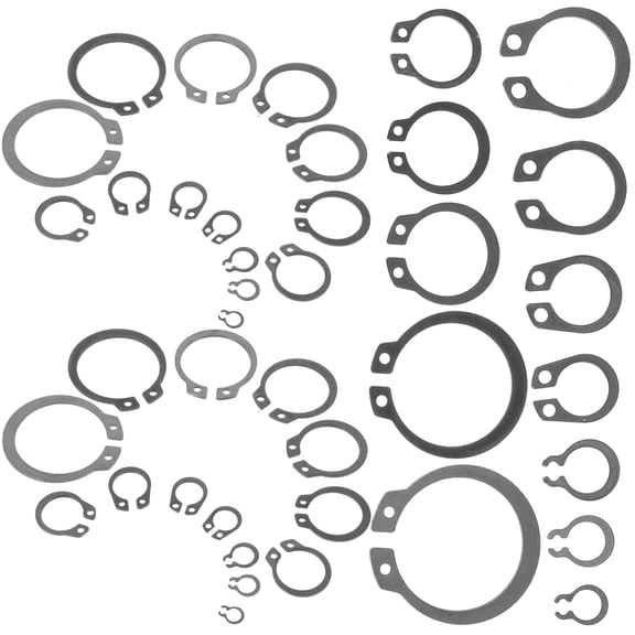 HEMOTON  315 Pcs Washer Assortment Ring Clips Snap External Retaining