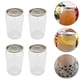 thumbnail image 3 of ColoMX 10 botellas transparentes para bebidas: lata de jugo de 330 ml con tapa de cierre, ideal para leche, té y otras bebidas, lata de plástico desechable portátil para camping y picnic., 3 of 7