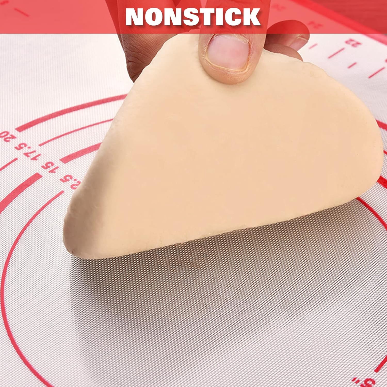 Silicone Pastry Mat Non Stick Baking Supplies Kitchen Counter Cooking Rolling Dough Sheet Pie Crust Sourdough Bread Oven Liner