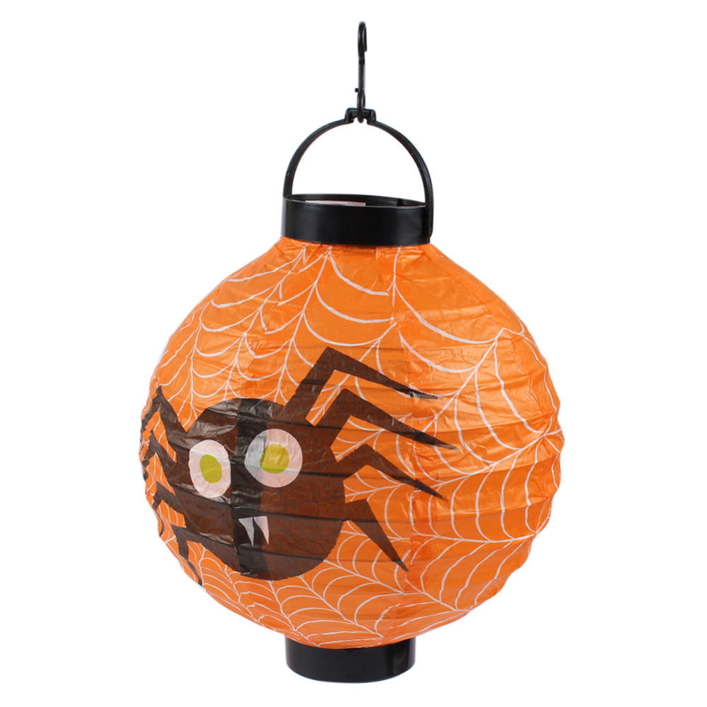 Halloween Props Paper Lantern Foldable LED Lamp Hanging Home Decor