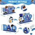 thumbnail image 2 of 3 Pcs Happy Father's Day Decorations Wood Father's Day Table Centerpieces for Home, Fathers Day Gnome Sign Best Dad Ever and I Love Dad Party Table Decor for Father's Birthday Party Supplies, 2 of 5