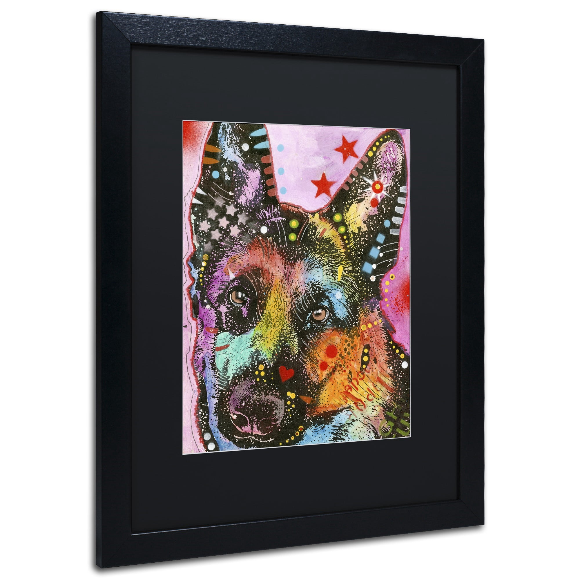 Trademark Fine Art "25" Canvas Art by Dean Russo, Black Matte, Black Frame