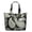 Retro, variant on Zen Mala Art Duffel Abstract Trippy Meditation Tote with Healing Ornament Pattern, Psychedelic Relaxation Inspired Weekender