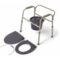 Medline Steel 3in1 Bedside Toilet Commode