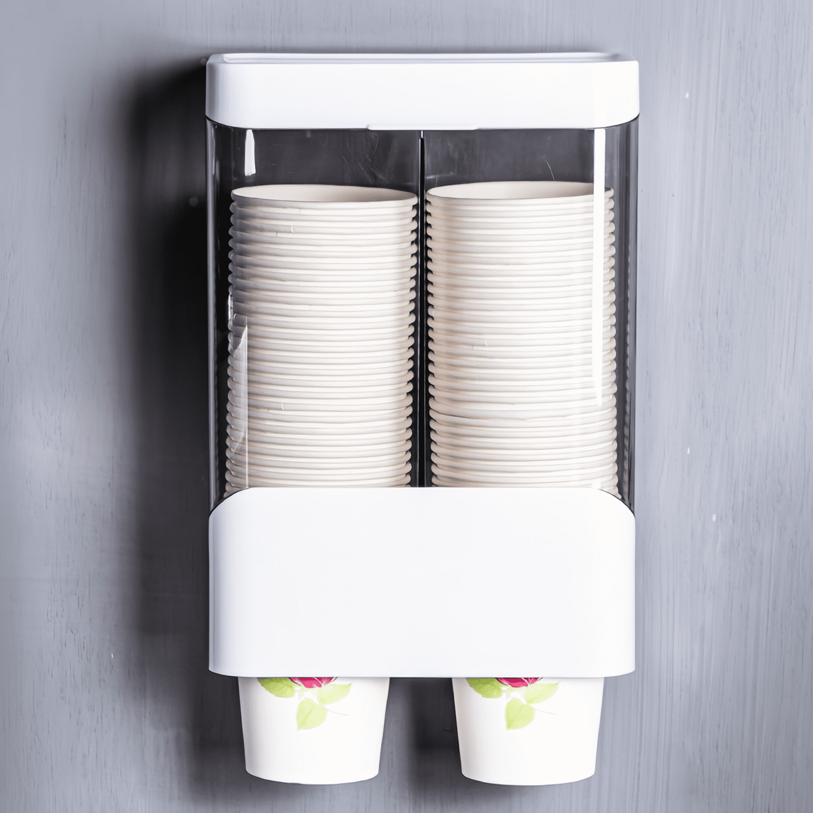 Cup Dispenser, Pull Type Water Cooler Cup Holder Cups, Wall Mount Bathroom Disposable Holders