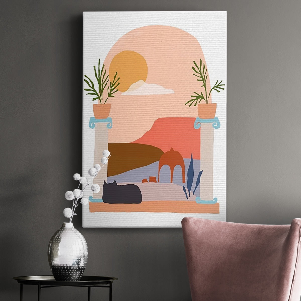 Paper Scene IV Premium Gallery Wrapped Canvas - Ready to Hang